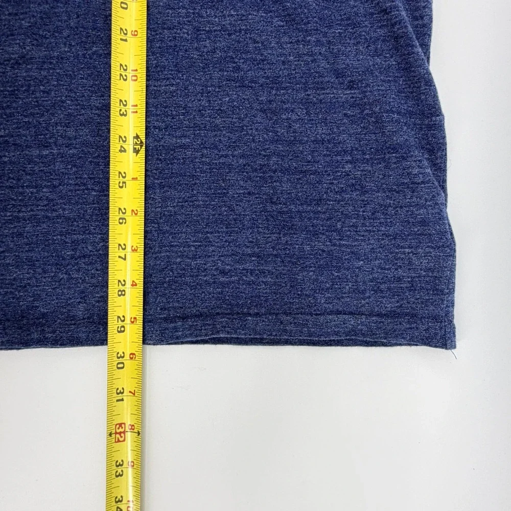Polo Ralph Lauren V-Neck T-Shirt XXL Heather Blue Pony Logo‎ Casual Mens Tee